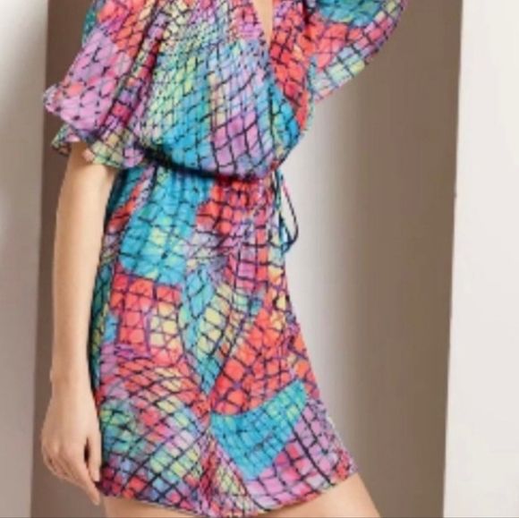 Presley Skye Rainbow Silk Sundress - Picture 3 of 3